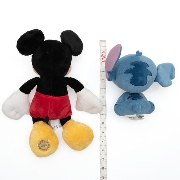 5 Disney Store Mickey Mouse Minnie Mouse Stitch Plush Stuffed Animals - Picture 8 of 16